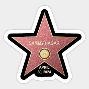 Sammy Hagar's Hollywood Star - 4/30/2024 Sticker